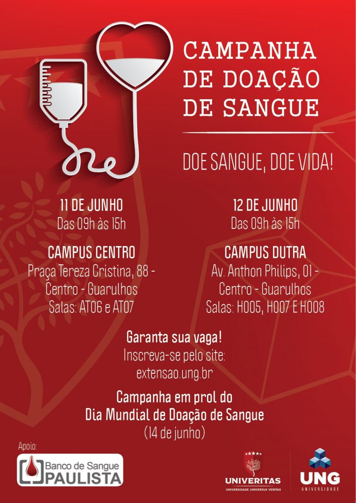 Univeritasung Realiza Campanha De Doação De Sangue Guarulhos Em Rede 2888